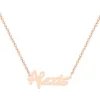 Sterling Silver Bold Script Name with Free Freshwater Pearl Earrings sold by Limoges Jewelry
