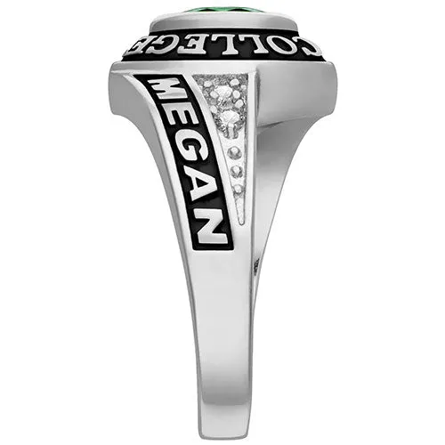 Ladies CELEBRIUM Marquise Birthstone and CZ Class Ring sold by Limoges Jewelry product image thumbnail 5