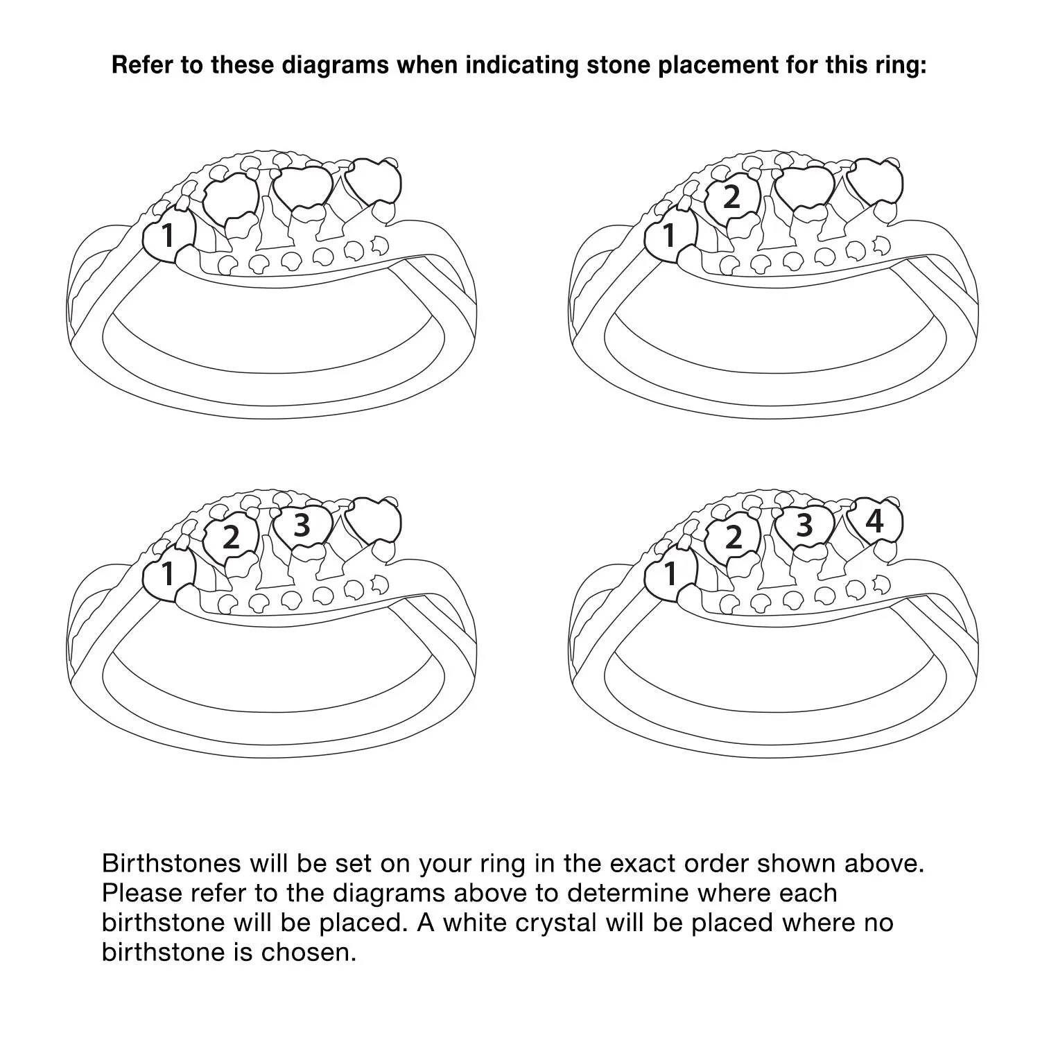 Mother's 14K Gold over Sterling Family Heart Birthstone Ring with CZ sold by Limoges Jewelry product image thumbnail 4