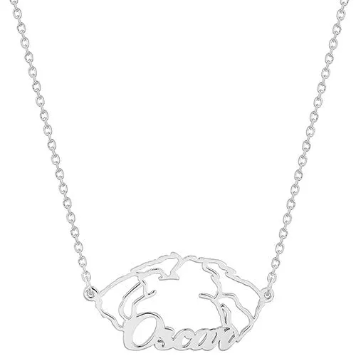 Sterling Silver Personalized Puppy Ears Necklace sold by Limoges Jewelry product image thumbnail 4
