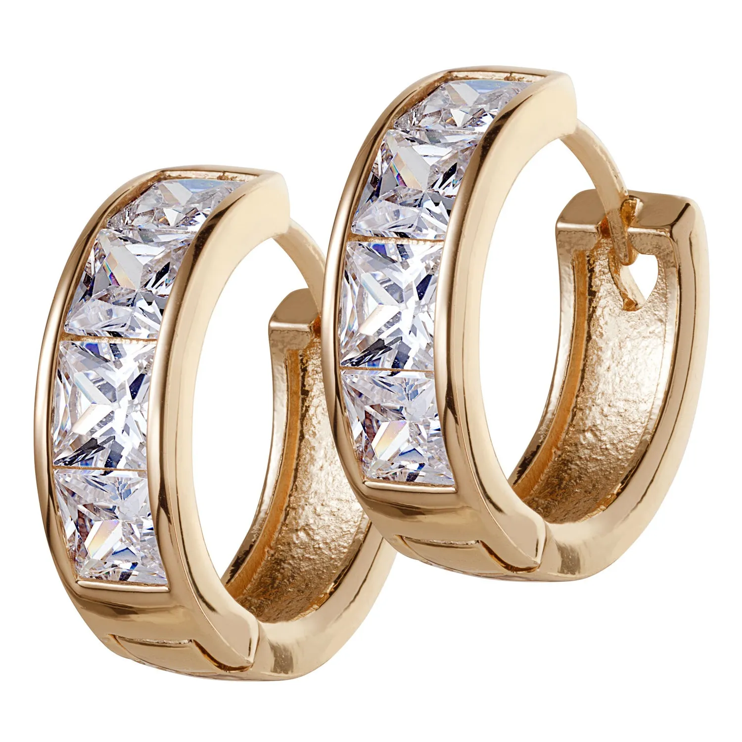 Cubic Zirconia 3 Pierced Earring Wardrobe Set sold by Limoges Jewelry product image thumbnail 2