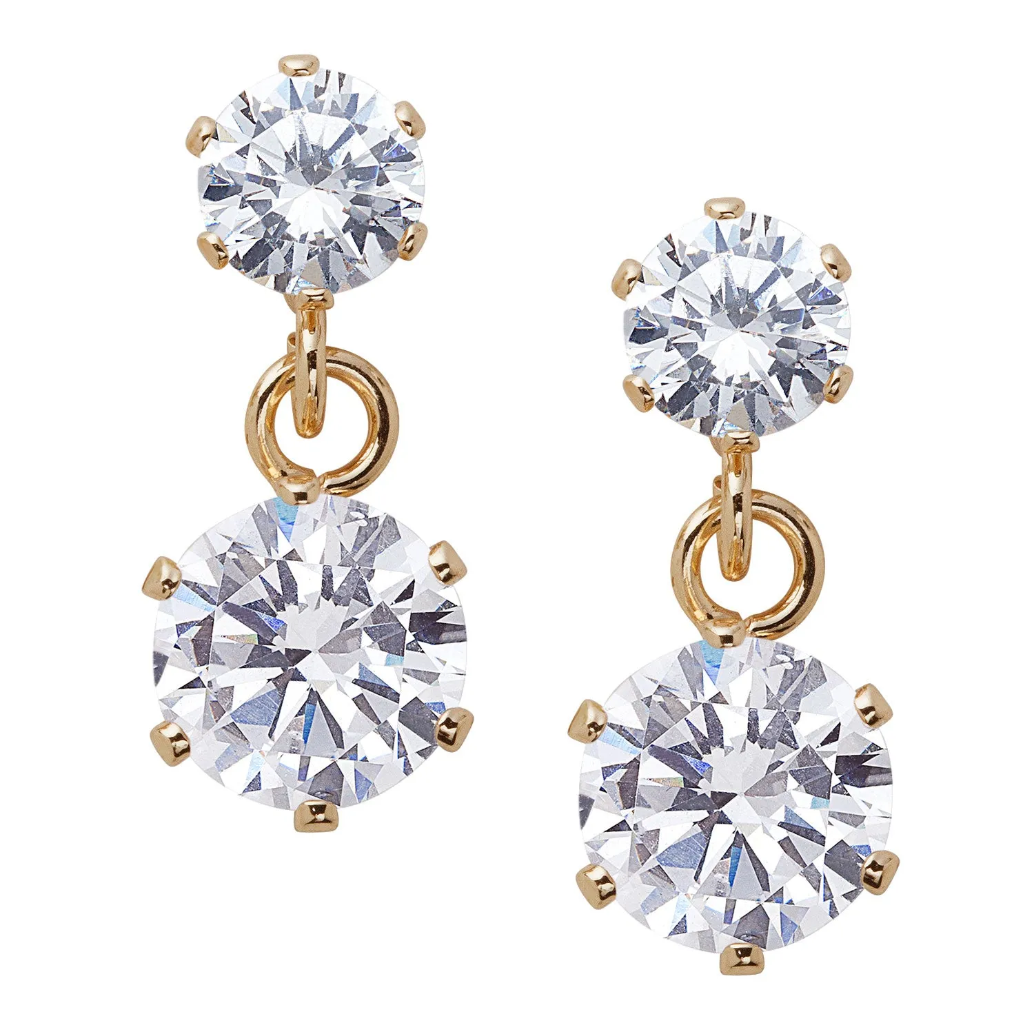 Cubic Zirconia 3 Pierced Earring Wardrobe Set sold by Limoges Jewelry product image thumbnail 3