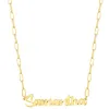 Sterling Silver Brush Script Name Paper Clip Chain Necklace sold by Limoges Jewelry