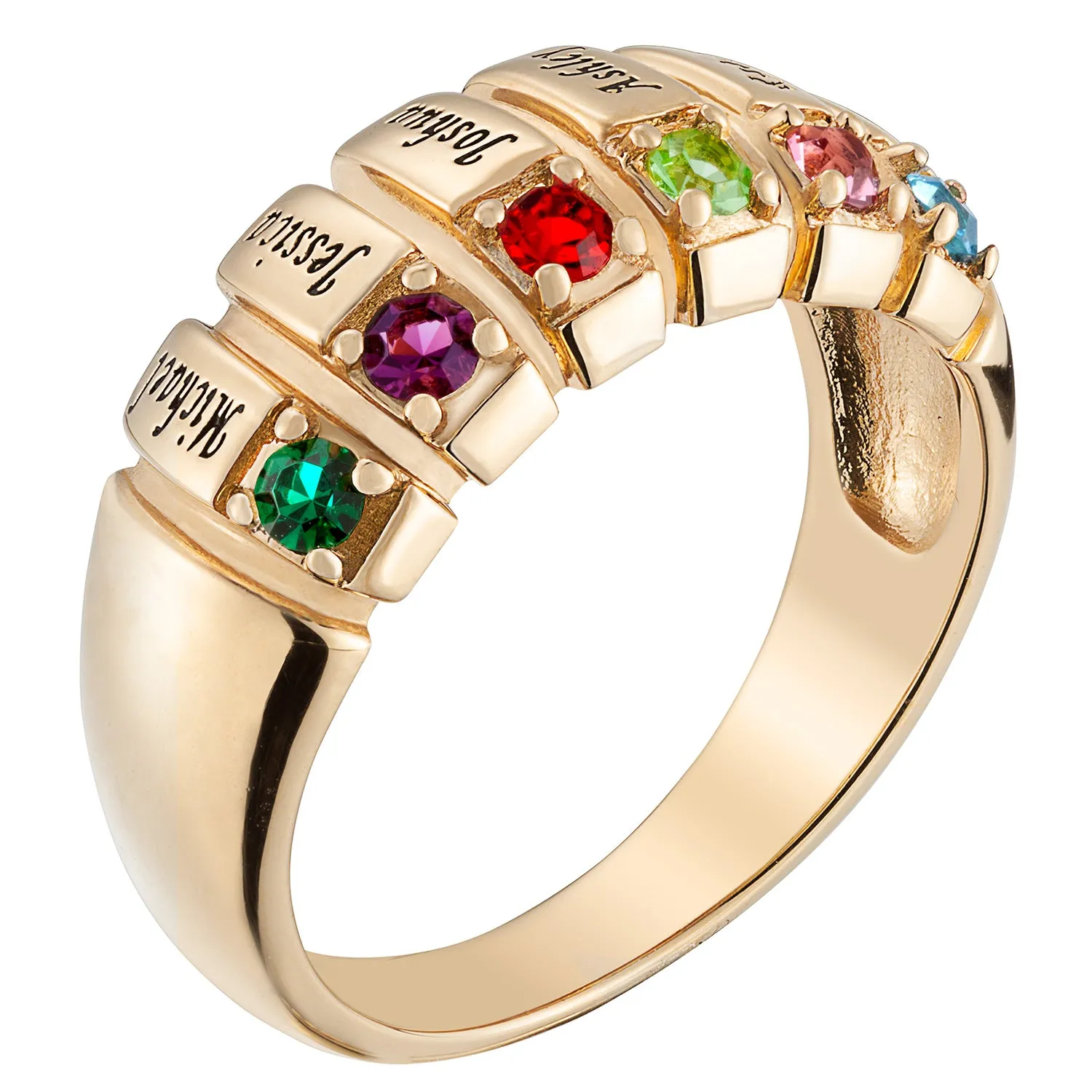 Family Name and Birthstone Ring sold by Limoges Jewelry product image thumbnail 2
