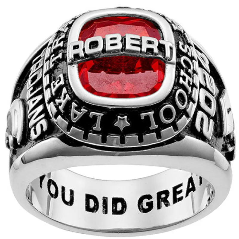 Men's CELEBRIUM Personalized-Top Traditional Class Ring sold by Limoges Jewelry