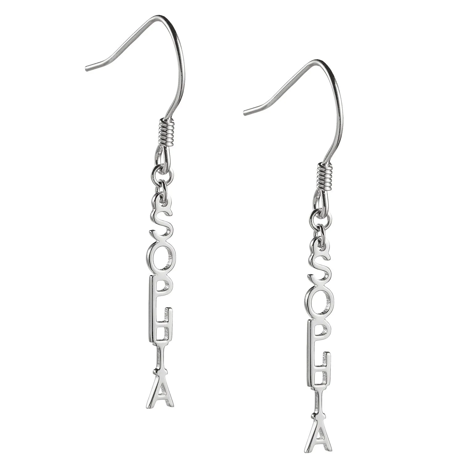 Sterling Silver Personalized Name Dangle Earring sold by Limoges Jewelry