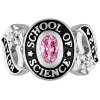 Ladies Platinum Plated CELEBRIUM Sweetheart Class Ring sold by Limoges Jewelry