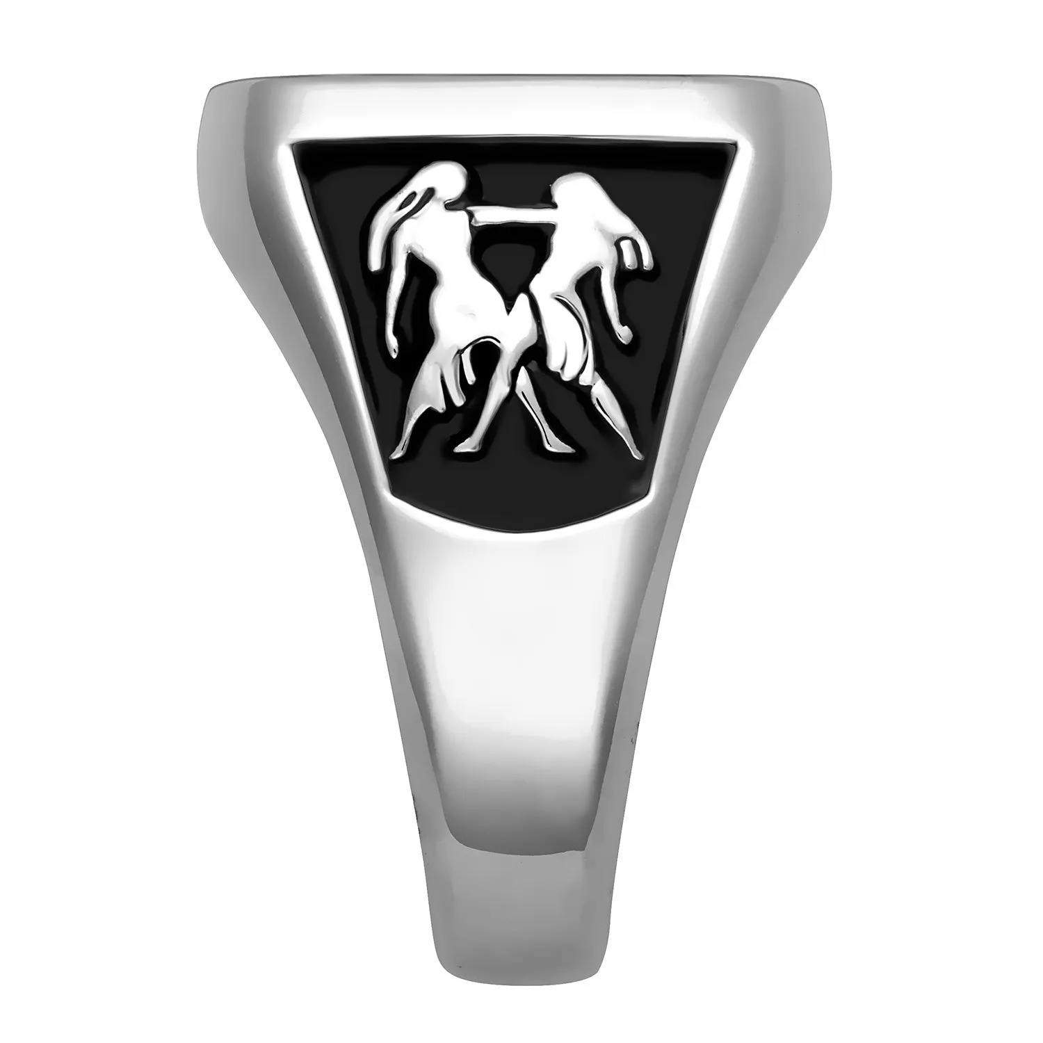 Sterling Silver Ladies Rectangle Signet Class Ring sold by Limoges Jewelry product image thumbnail 2