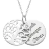 Sterling Silver Family Tree Name Necklace sold by Limoges Jewelry