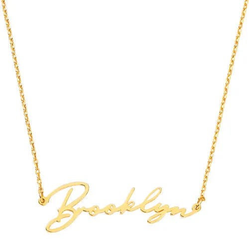 Sterling Silver Handwritten Script Name Necklace sold by Limoges Jewelry product image thumbnail 4