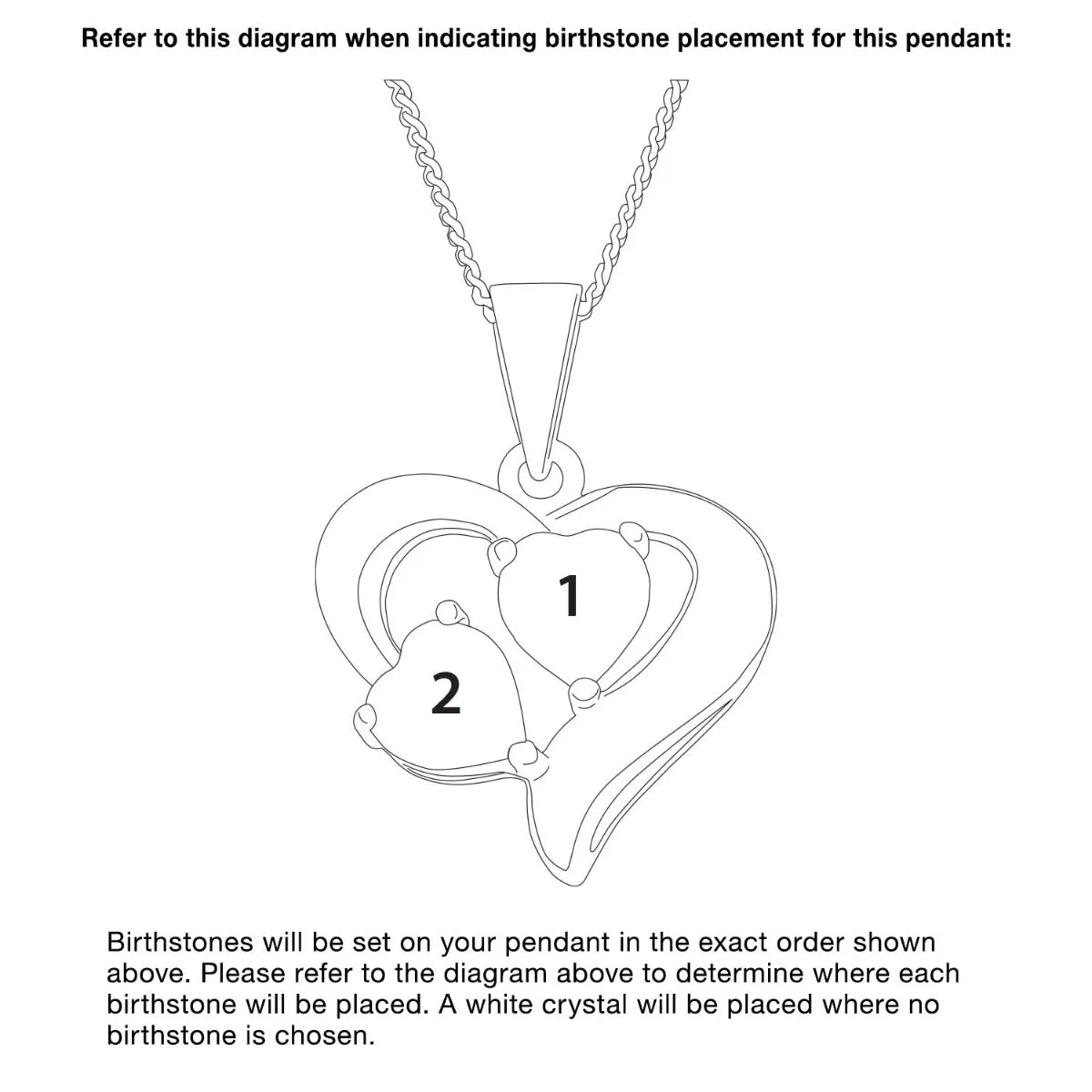 14K Gold over Sterling Petite Couples Birthstone Heart Pendant sold by Limoges Jewelry product image thumbnail 4