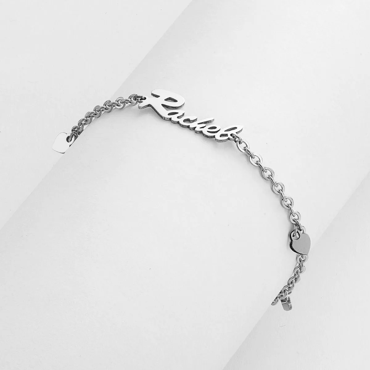Stainless Steel Heart Charm and Name Bracelet sold by Limoges Jewelry product image thumbnail 2