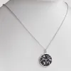 Silver Plated 3 Zodiac Sign Disc Pendant sold by Limoges Jewelry