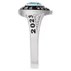 Ladies' Celebrium Traditional Heart Birthstone with CZ Accents Class Ring sold by Limoges Jewelry