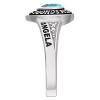 Ladies' Celebrium Traditional Heart Birthstone with CZ Accents Class Ring sold by Limoges Jewelry