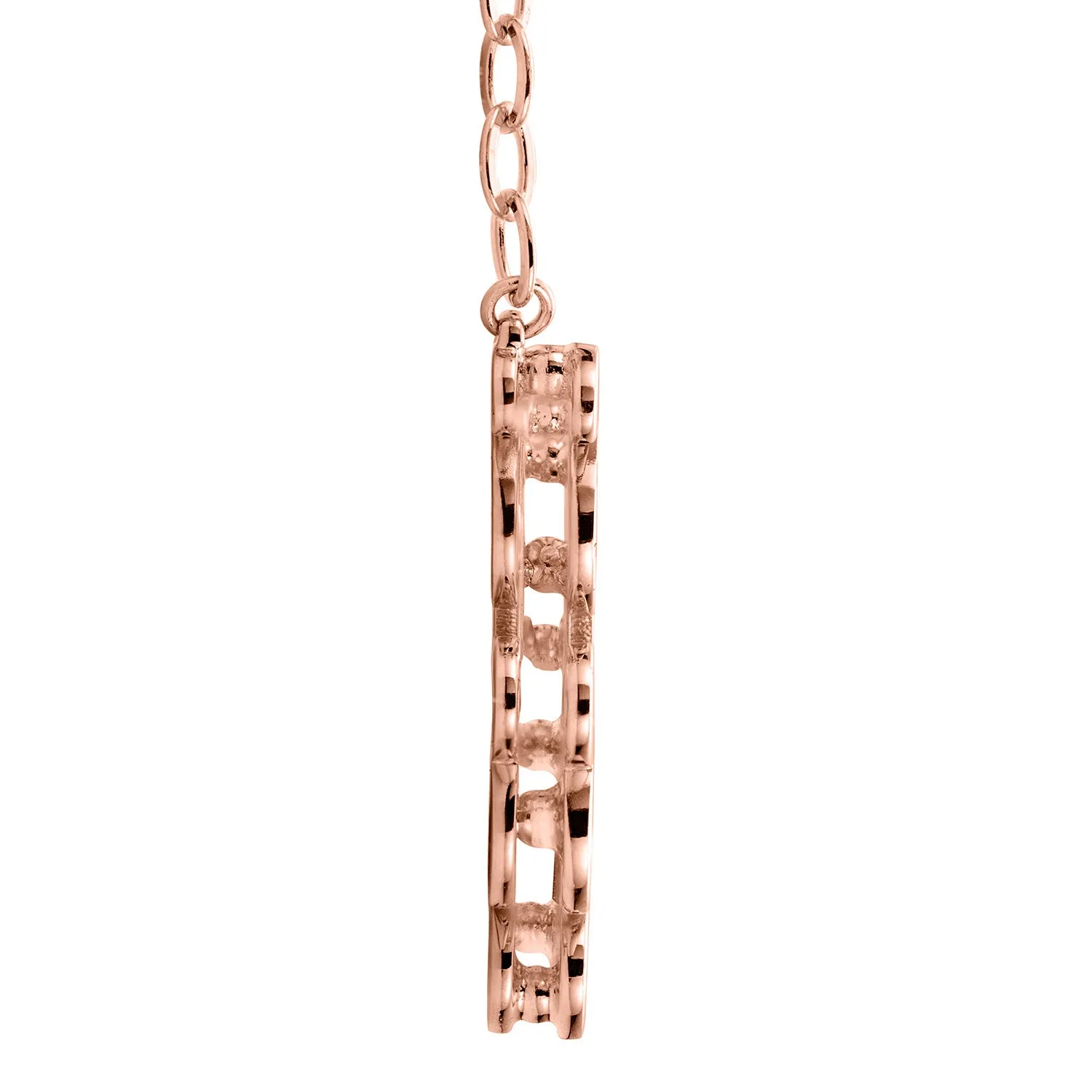 Personalized 14K Rose Gold Plated Double Nameplate Necklace sold by Limoges Jewelry product image thumbnail 2