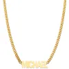Bold Urban Nameplate Necklace - Your choice Silver, 14K Gold or 14K Rose Gold Plated sold by Limoges Jewelry