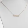 ELIZABETH EDMONDS 14K Gold over Sterling Kid's Mini Name Necklace sold by Limoges Jewelry