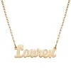 ELIZABETH EDMONDS 14K Gold over Sterling Kid's Mini Name Necklace sold by Limoges Jewelry