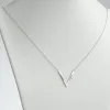 Sterling Silver Engraved Chevron Name Necklace sold by Limoges Jewelry