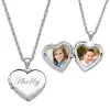 Custom Engraved Heart Locket Necklace sold by Limoges Jewelry