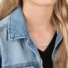 Silver Plated Script Name Necklace sold by Limoges Jewelry