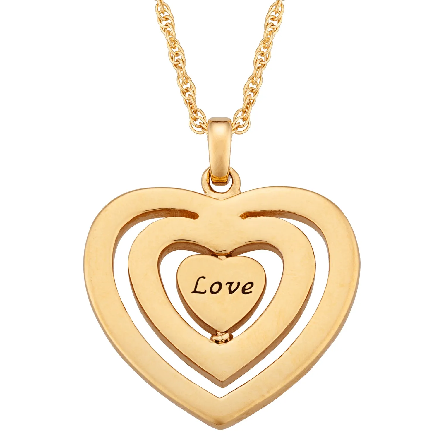 Love Heart Birthstone Swivel Pendant sold by Limoges Jewelry product image thumbnail 3