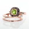 Ladies' 14k Rose Gold Plated Freestyle Class Ring with Jacket sold by Limoges Jewelry
