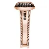 Ladies' 14k Rose Gold Plated Freestyle Class Ring with Jacket sold by Limoges Jewelry