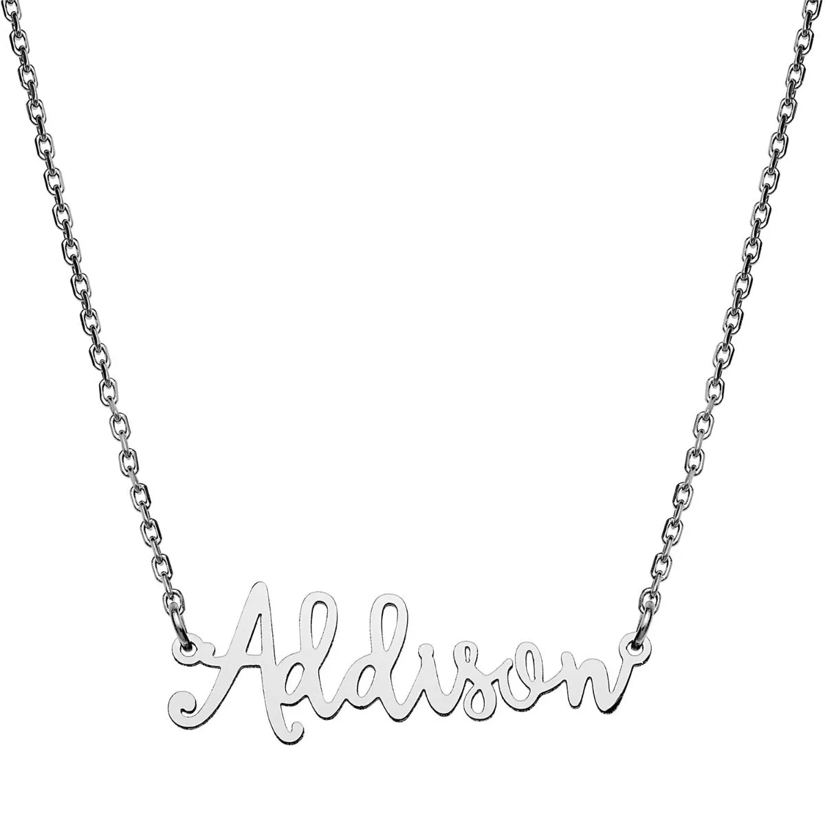 Stainless Steel Handwritten Script Name Necklace sold by Limoges Jewelry product image thumbnail 2