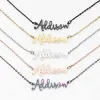 Stainless Steel Handwritten Script Name Necklace sold by Limoges Jewelry