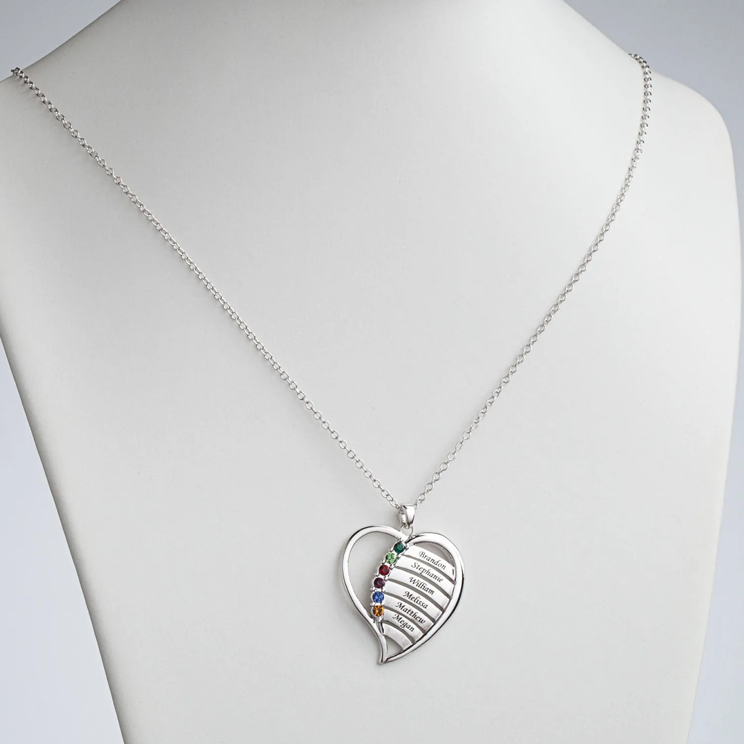 Personalized Heart Necklace sold by Limoges Jewelry product image thumbnail 2