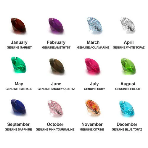 14K Gold over Sterling Genuine Birthstone and Diamond Accent Family Ring sold by Limoges Jewelry product image thumbnail 3