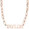 Silver Plated Cutout Name Thick Paper Clip Necklace sold by Limoges Jewelry