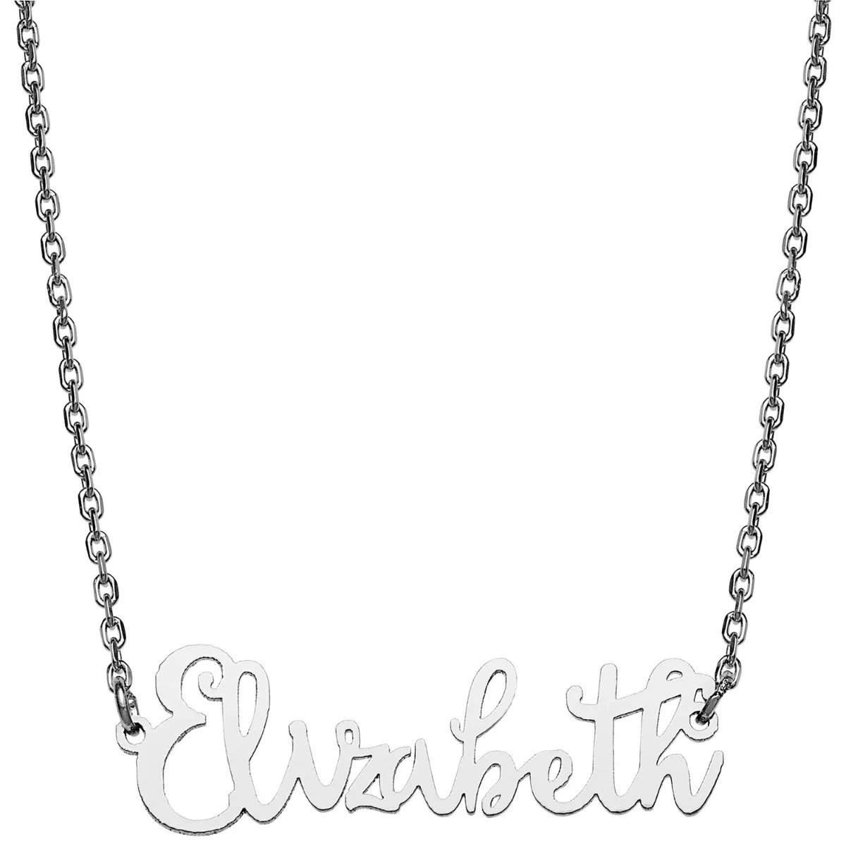 Stainless Steel Handwritten Script Name Necklace sold by Limoges Jewelry product image thumbnail 2