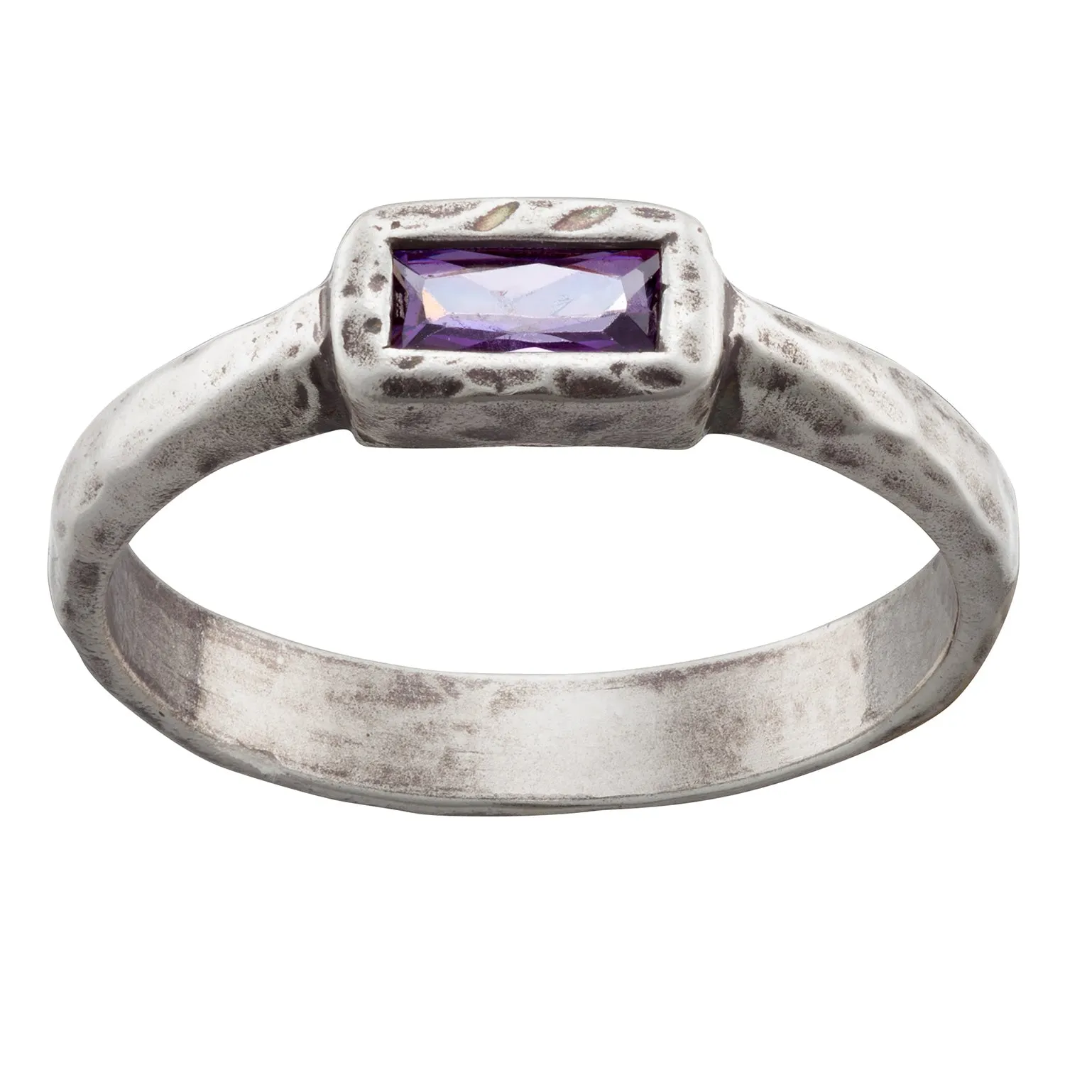 Sandra Magsamen Sterling Silver Baguette Stackable Ring sold by Limoges Jewelry