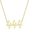 Script Angel Number Necklace sold by Limoges Jewelry