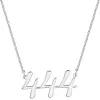 Script Angel Number Necklace sold by Limoges Jewelry