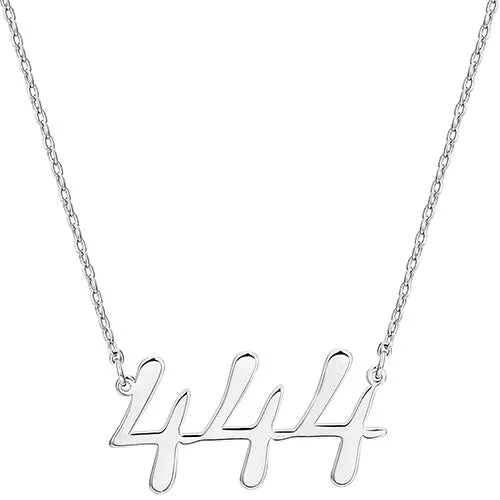 Script Angel Number Necklace sold by Limoges Jewelry product image thumbnail 2