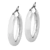 Sterling Silver Vertical Lowercase Script Name with Free Hoop Earrings sold by Limoges Jewelry