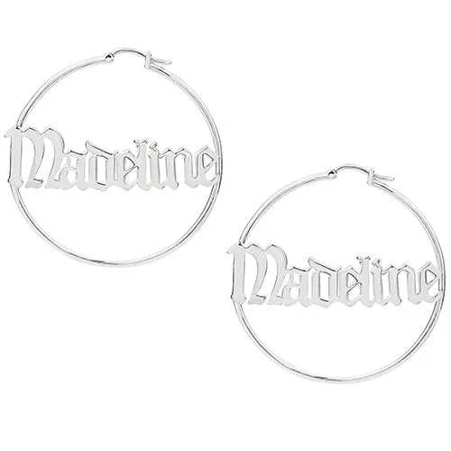 Old English Name Hoop - Medium sold by Limoges Jewelry product image thumbnail 2