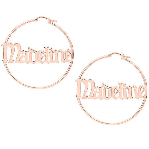 Old English Name Hoop - Medium sold by Limoges Jewelry product image thumbnail 4