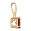 14K Gold over Sterling Engraved Name and Birthstone Charm 2 Piece Pendant sold by Limoges Jewelry