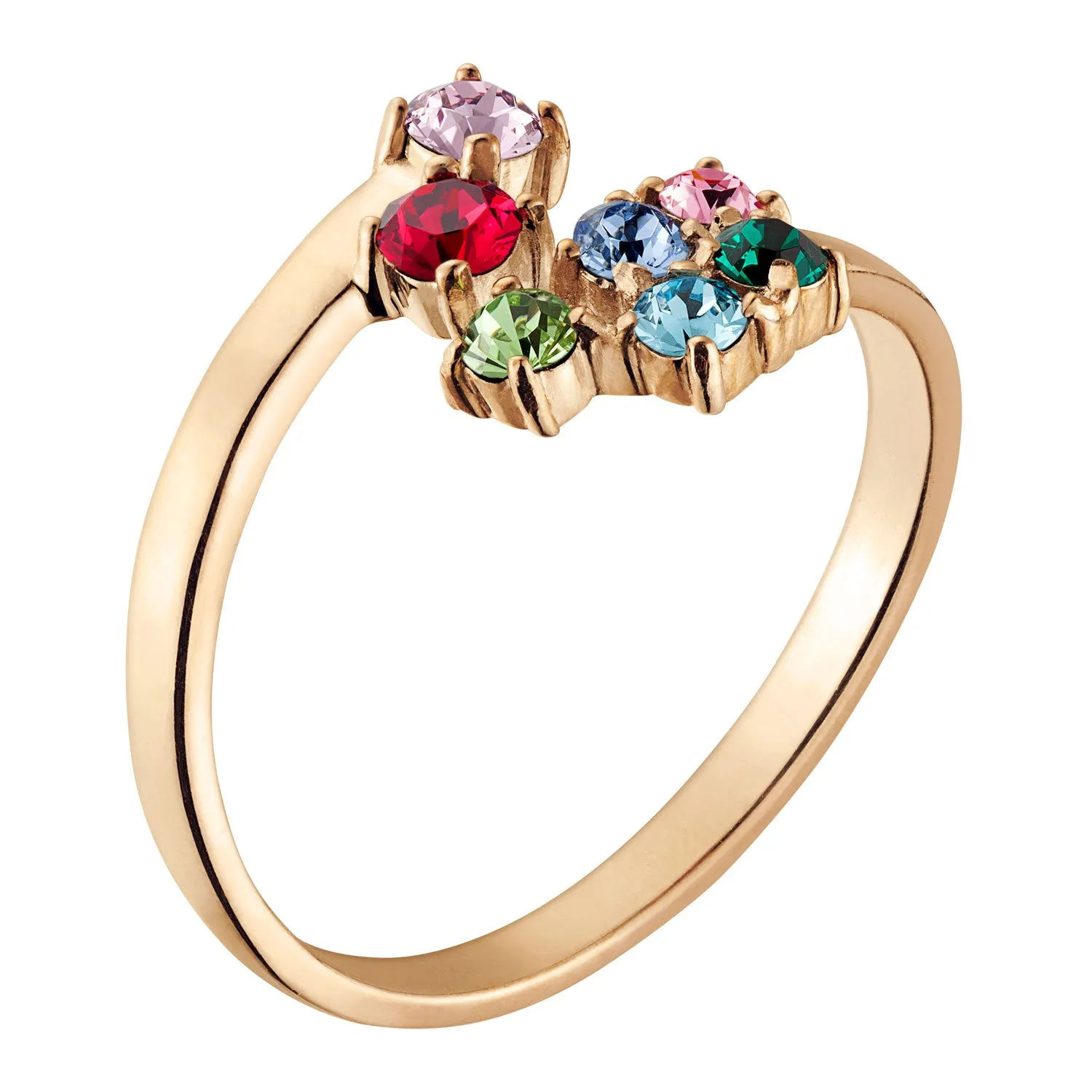 14K Gold over Sterling Family Birthstone Ring sold by Limoges Jewelry product image thumbnail 2