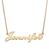 14K Gold over Sterling  Script Name Necklace sold by Limoges Jewelry