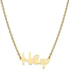Stainless Steel Whimsical  Name Necklace sold by Limoges Jewelry