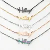 Stainless Steel Whimsical  Name Necklace sold by Limoges Jewelry