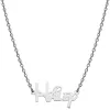Stainless Steel Whimsical  Name Necklace sold by Limoges Jewelry