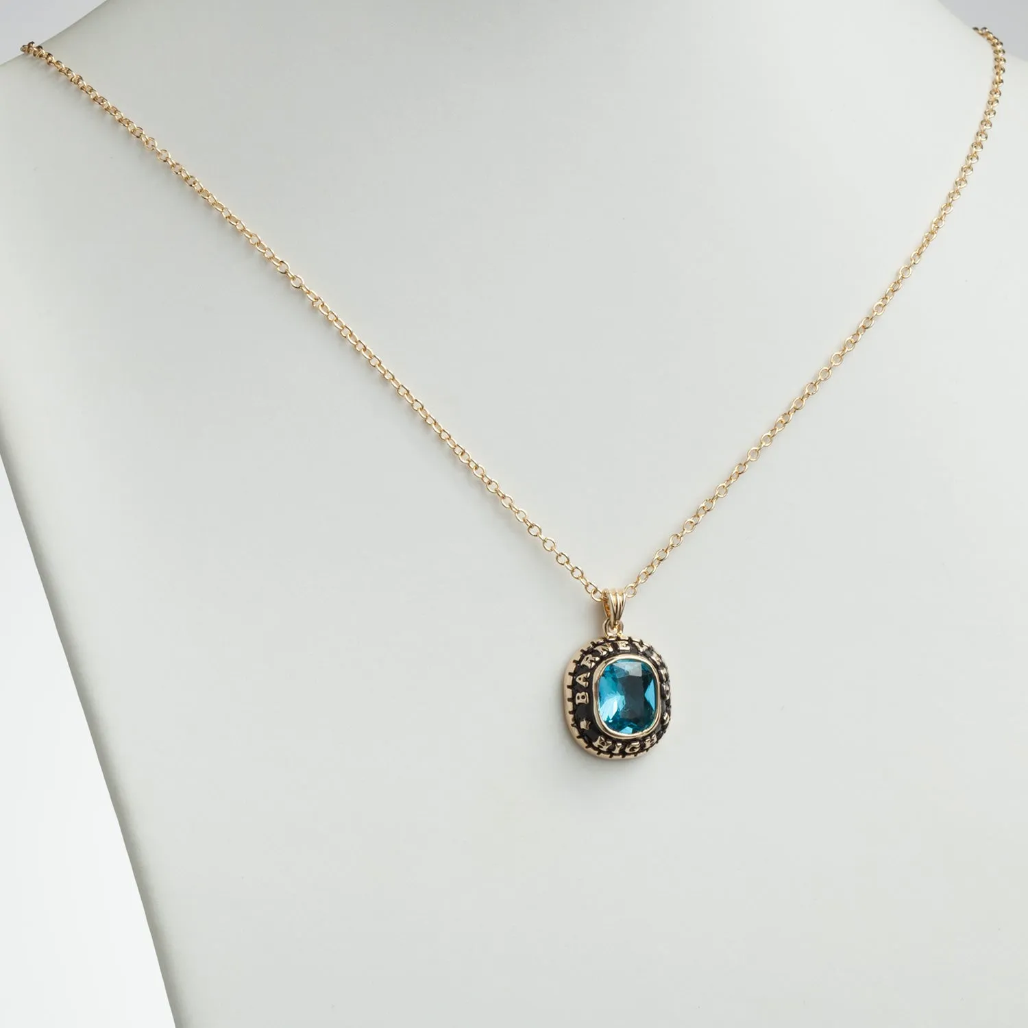 Women's Gold CELEBRIUM Cushion Cut Birthstone Graduation Pendant sold by Limoges Jewelry product image thumbnail 2