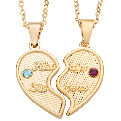 Sisters Share-able Birthstone Necklace sold by Limoges Jewelry